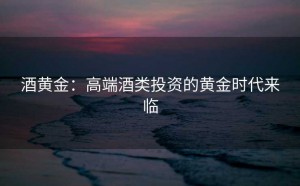 酒黄金:高端酒类投资的黄金时代来临