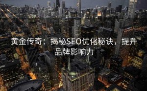 黄金传奇:揭秘SEO优化秘诀,提升品牌影响力
