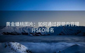 黄金蟠桃图片:如何通过视觉内容提升SEO排名