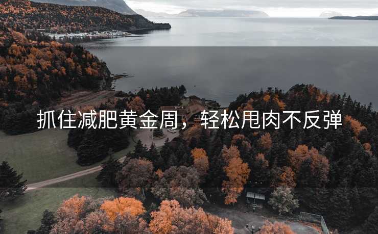 抓住减肥黄金周，轻松甩肉不反弹