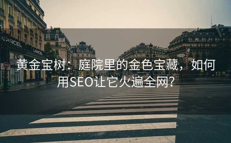 黄金宝树:庭院里的金色宝藏,如何用SEO让它火遍全网? 黄金宝树:庭院里的金色宝藏,如何用SEO让它火遍全网?
