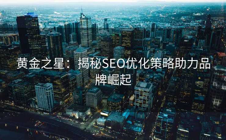 黄金之星：揭秘SEO优化策略助力品牌崛起