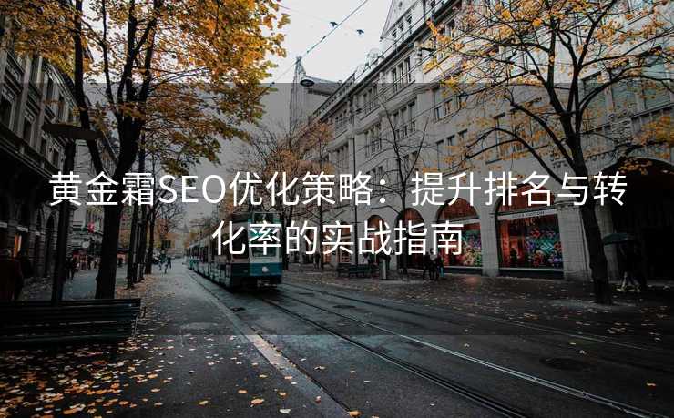 黄金霜SEO优化策略：提升排名与转化率的实战指南