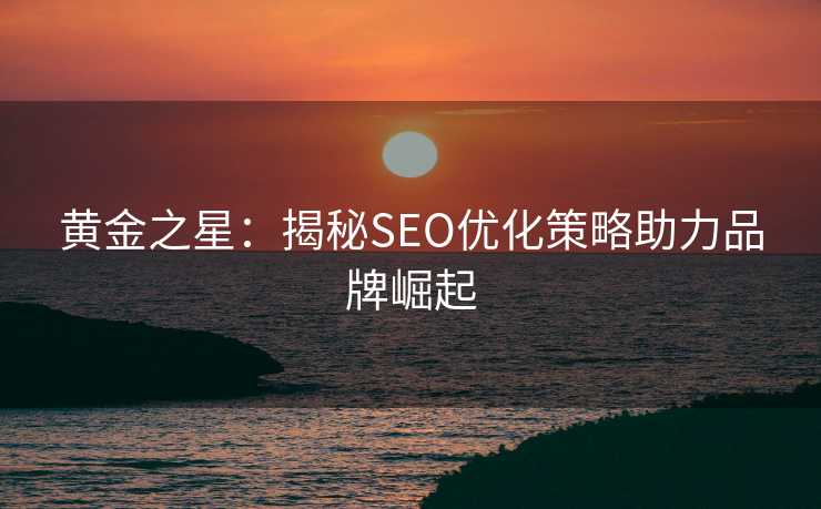 黄金之星：揭秘SEO优化策略助力品牌崛起