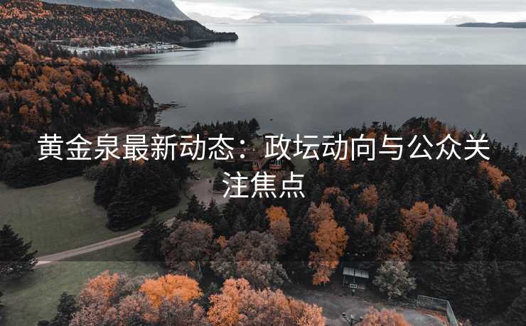 黄金泉最新动态：政坛动向与公众关注焦点