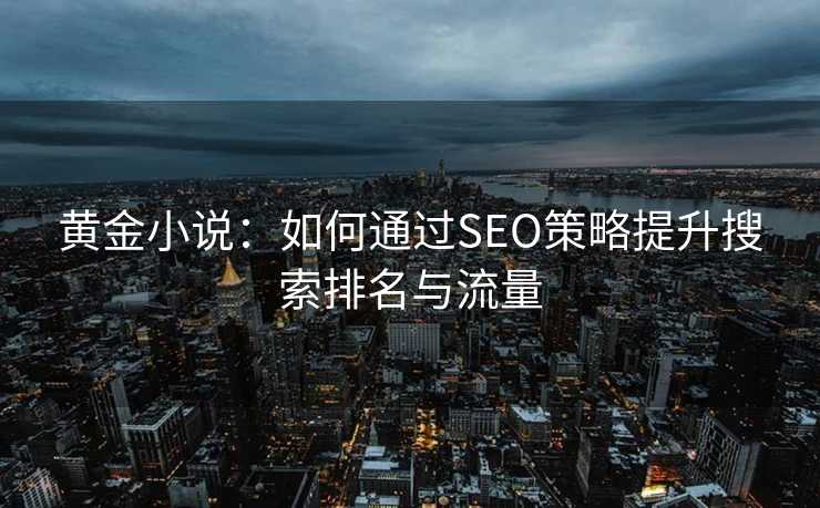 黄金小说：如何通过SEO策略提升搜索排名与流量