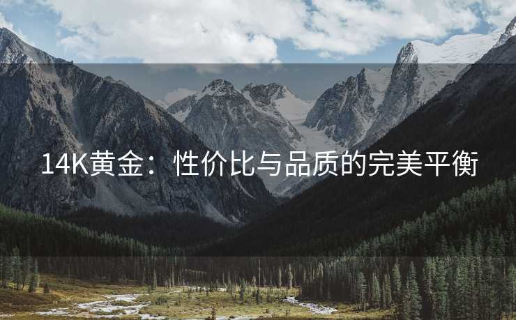 14K黄金:性价比与品质的完美平衡 14K黄金:性价比与品质的完美平衡
