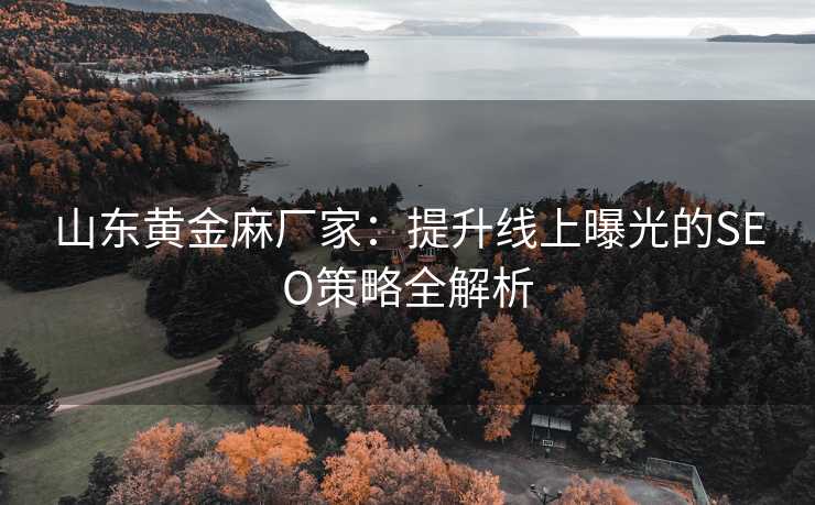 山东黄金麻厂家:提升线上曝光的SEO策略全解析 山东黄金麻厂家:提升线上曝光的SEO策略全解析