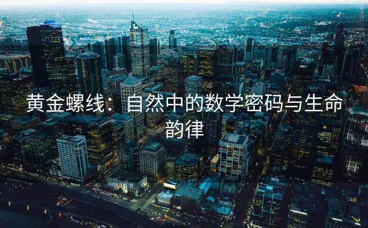 黄金螺线:自然中的数学密码与生命韵律 黄金螺线:自然中的数学密码与生命韵律