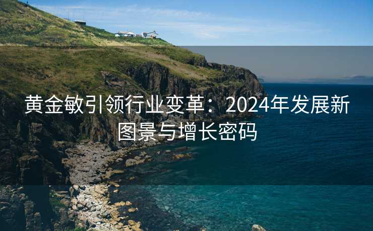 黄金敏引领行业变革:2024年发展新图景与增长密码 黄金敏引领行业变革:2024年发展新图景与增长密码